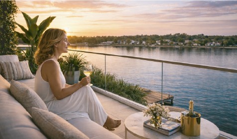 Vista aérea Laguna Santa Clara